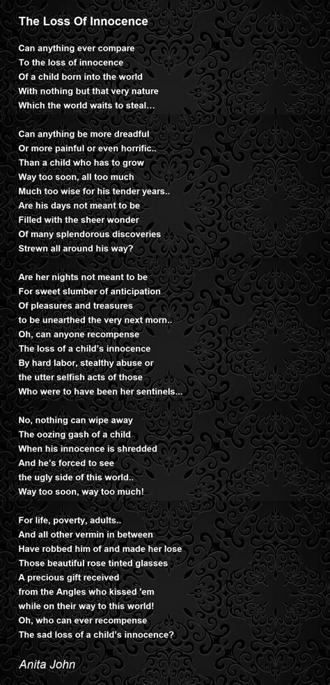 word for loss of innocence.